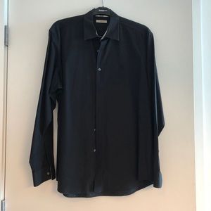 Black Burberry button down shirt